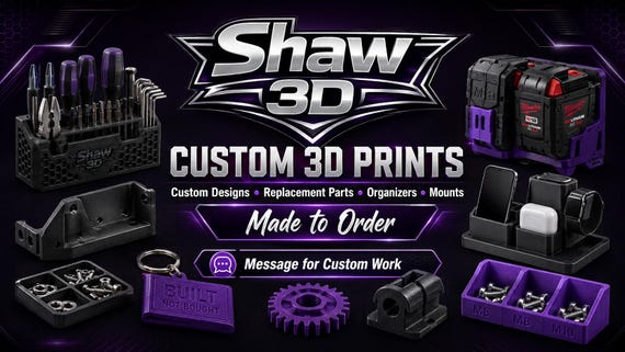 Custom 3D Prints | Design Service, Replacement Parts, Organizers, Mounts